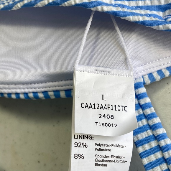 Cupshe  Blue & White Striped Bikini - Picture 4 of 5